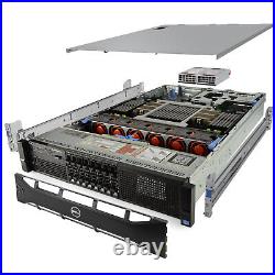 Dell PowerEdge R820 Server 2.40Ghz 48-Core 1.5TB RAM 8x NEW 2TB SSD H710P Rails