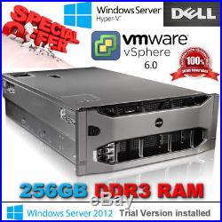 Dell PowerEdge R910 4x E7-4850 2.00Ghz Xeon 10-CORES 256GB DDR3 4x450GB SAS 10K