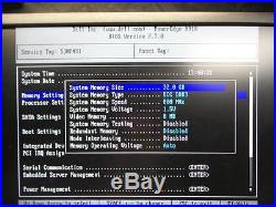 Dell PowerEdge R910 Server 4U 2x 1.87 Quad Core 32GB NO HDD