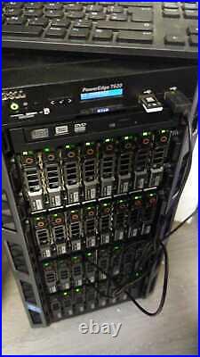 Dell PowerEdge T620 Tower 32x300gb 10k dual e5-2650 128gb ram h710 9.6tb CHIA