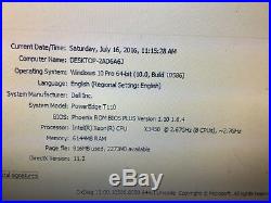Dell Poweredge T110 Tower Server Xeon X3450 2.66ghz Quad Core 6gb 750GB DVD