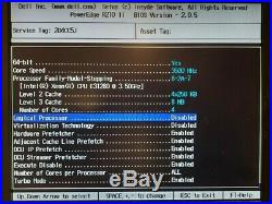 Dell R210 II 1U Server XEON E3-1280 @ 3.50GHz, 16GB DDR3 RAM, NO HDD