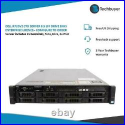 Dell R720v2 Cto Server 8 X Lff Drive Bays Enterprise Licence