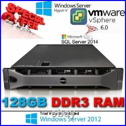 Dell R810 4x X7560 8-Core 2.27 GHz CPU 128GB PC3 RAM 6x 146GB 10k SAS HDD H700